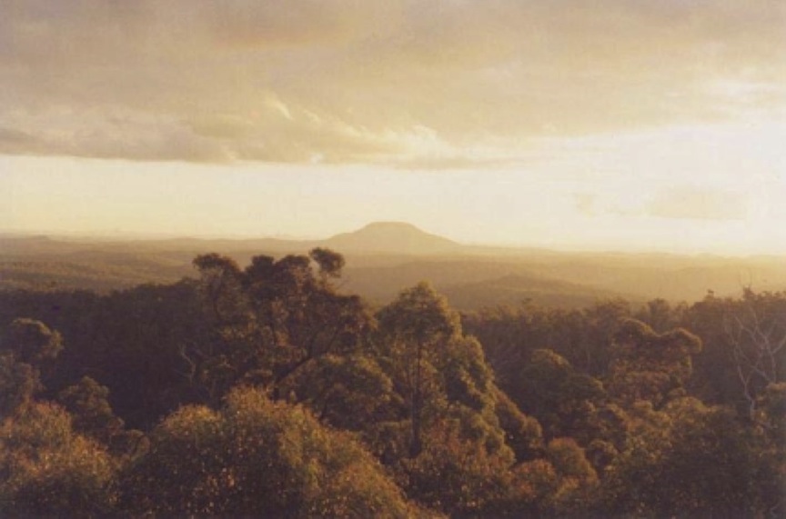 Sacred flat-topped Big Yengo Mountain